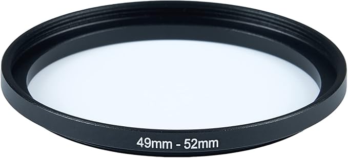 49mm Lens to 52mm Camera Lens Adapter 49mm to 52mm Step Up Ring Adapter Ring - Image 2