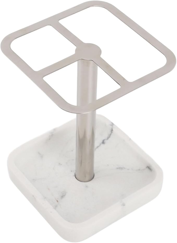 Toothbrush Holders for Bathrooms, Stainless Steel Toothbrush Holder, Countertop Toothbrushs and Toothpaste Stand (Silver)