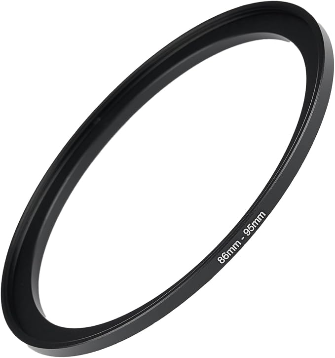 86mm to 95mm Step Up Ring Filter Adapter Black Metal Step up Adapter Rings by Unknown