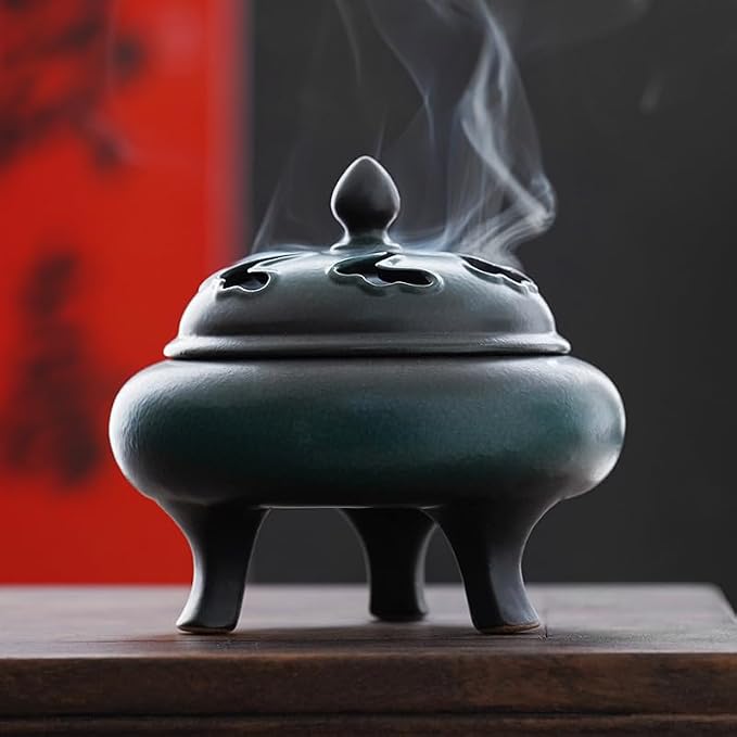 Incense Burner Ceramic Incense Burner Indoor Zen Point Incense Burner Retro - Image 5