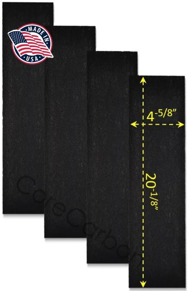 4-Pack Exact Fitment Carbon Pre-Filter Designed to Fit Honeywell True HEPA by Unknown