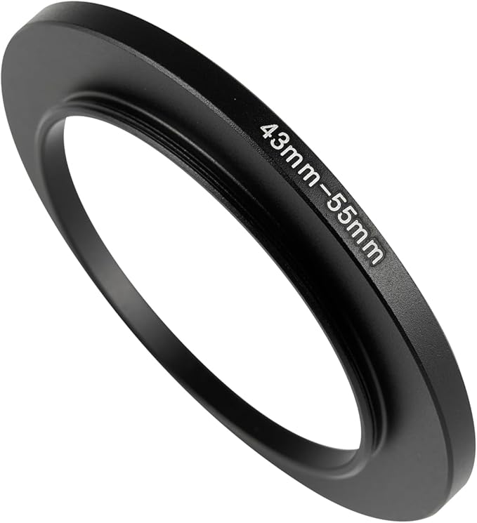 43-55mm Metal Step-Up Ring Adapter Compatible by Unknown