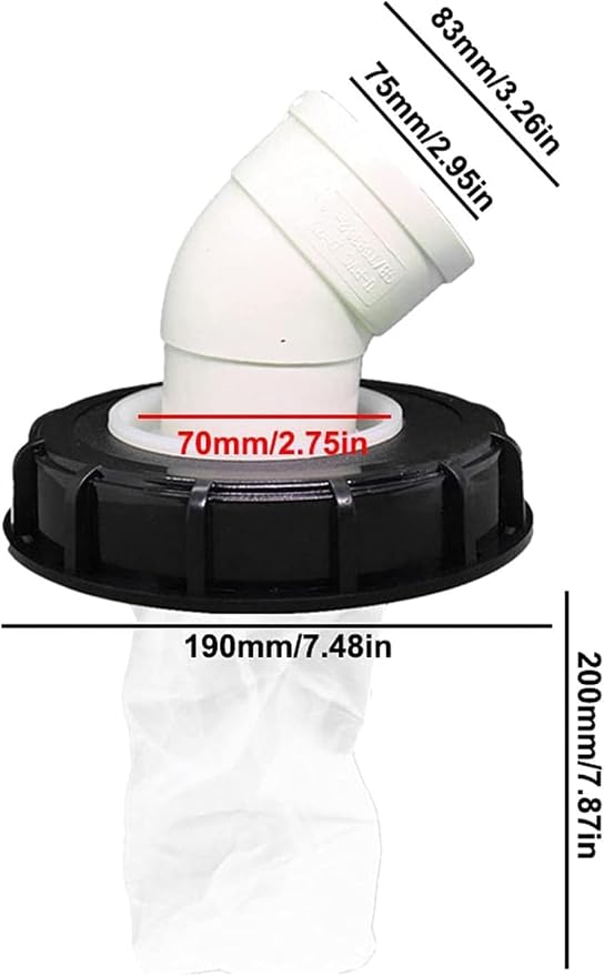 IBC Lid Filter 165 mm 45° Ton Barrel Cover - Image 3