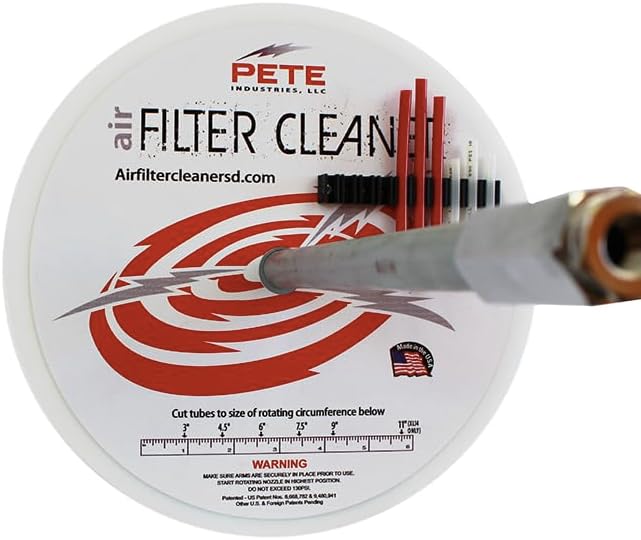 Air Filter Cleaner XL Extra Large Tool kit Cleans 6-14" Filters. Heavy Duty - Image 8