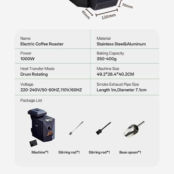 RE-1 Electric Coffee Bean Roaster - Image 9