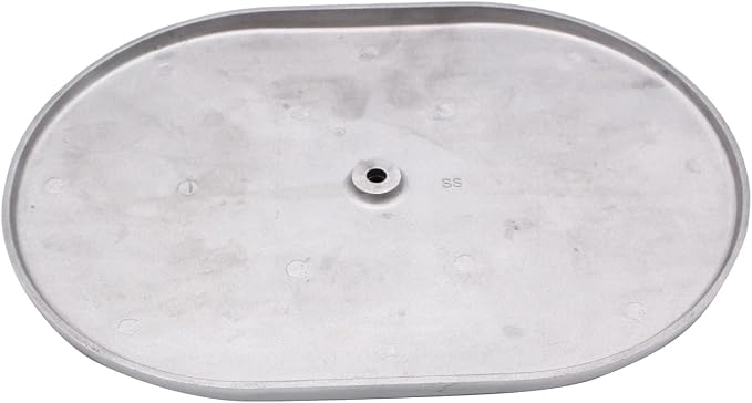 1 Set SHLPDFM Air Cleaner Polished Aluminum Silver 12"" Oval Full Finned Air - Image 4