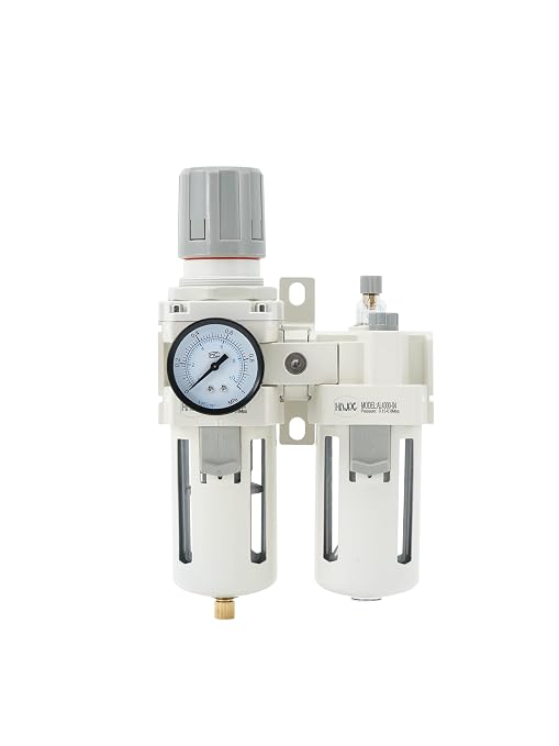 1/2" PT Compressed Air Filter Regulator Lubricator Combo Water/Oil Trap - Image 7