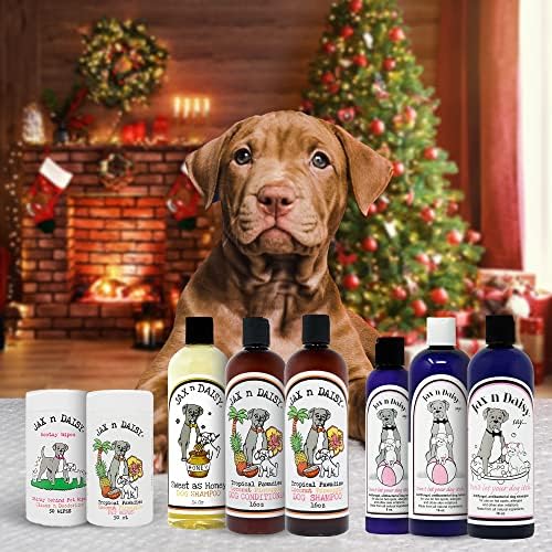 Jax n Daisy Honey Shampoo for Dogs Dog Shampoo for All Kinds of Breed Puppy w Honey Nectar Coconut Avocado Argan Oil pet with Lght Scent Furry Freshness
