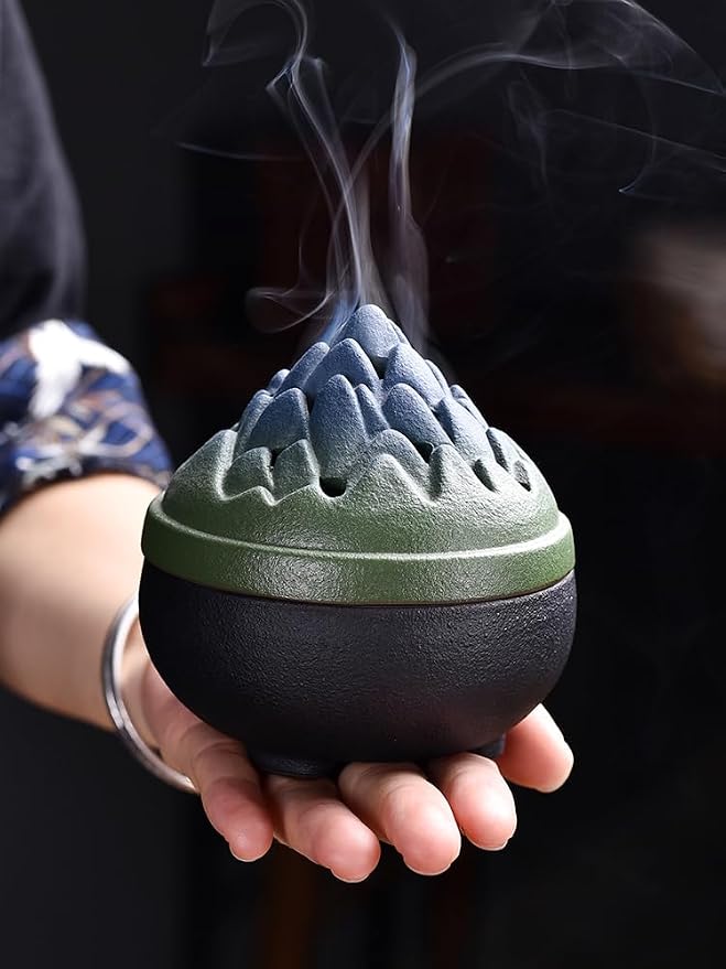 Incense Holder Ceramic Incense Burner Indoor Incense Agarwood Sandalwood Box - Image 6