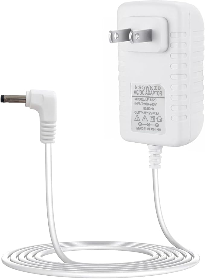 12V Power Cord Replacement for Levoit Core Mini Air Purifier, 6.6ft Charger by NSGWKZD