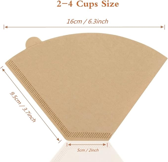 Coffee Filter #2, Cone Coffee Filter 2-4 Cups, Disposable Coffee Filters Paper - Image 3