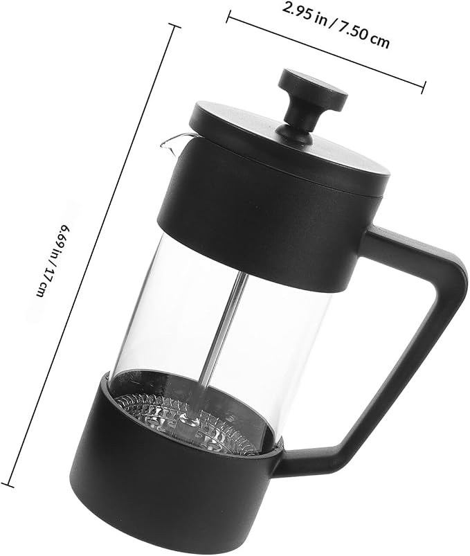 Zerodeko Portable Coffee Maker 350ml Borosilicate Glass Espresso Press - Image 2