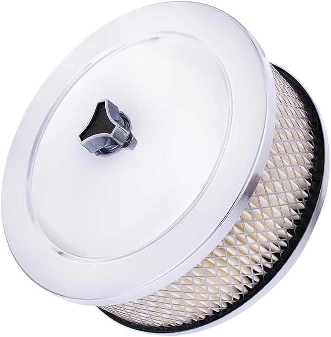 United Pacific S1106 Chrome 6 ⅜ inch Air Cleaner Assembly, Low Profile - Image 3