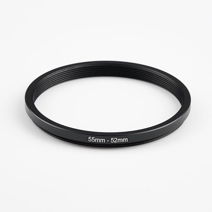55mm Lens to 52mm Camera Lens Adapter 55mm to 52mm Step Down Ring Adapter Ring - Image 2