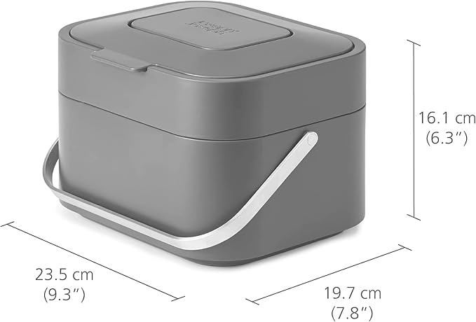 Joseph Joseph Stack Kitchen Food Intelligent Waste Compost Caddy Recycling Bin - Image 3