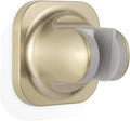 Handle held Shower Head Holder Wall Mount -Adjustable in 5 Positions - Dual Mount Option (Screw/Adhesive) - Brushed Gold