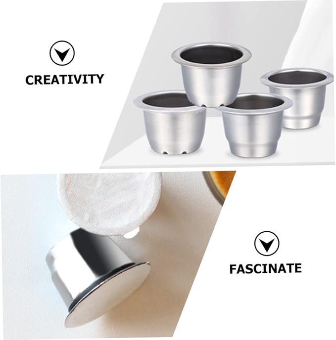 Homoyoyo 6pcs Reusable Coffee Filter Cups Compact Professional Coffee Strainers - Image 2