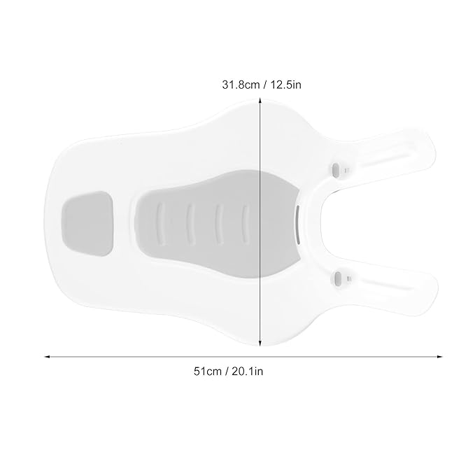 SUNGOOYUE Clean Rinse Baby Bather, Folding Multifunction Portable Plastic Infant Lying Washing Bather for Boy Girl (Grey)