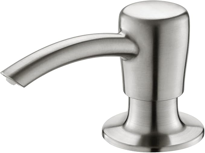 Soap Dispenser, Kitchen Sink Soap Dispenser, Build in Sink Soap Dispenser, Lotion Dispenser, Brushed Nickel RULIA RB2005