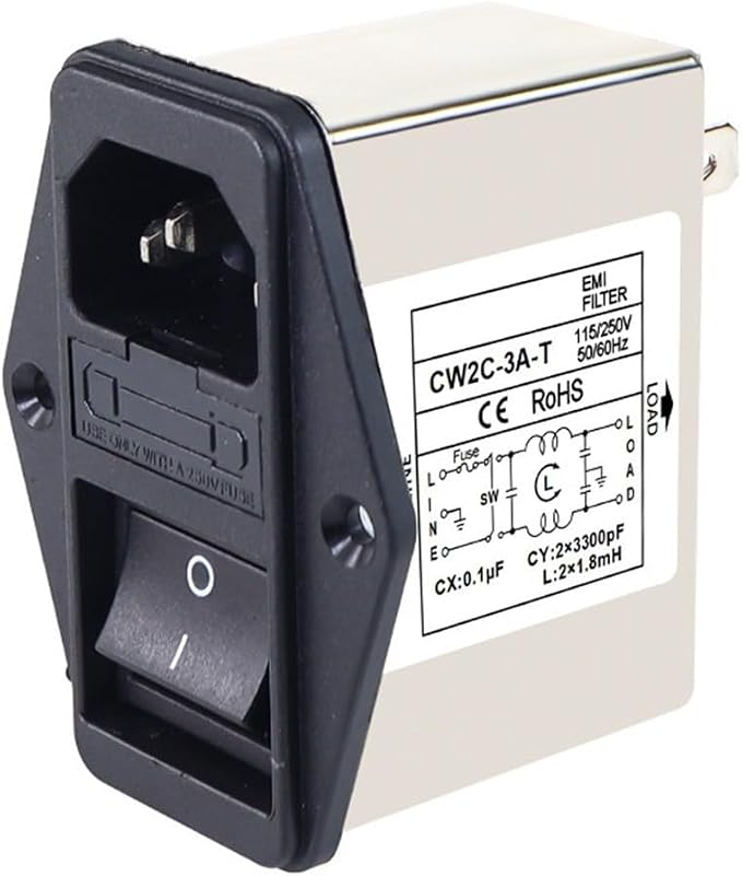 IEC Power Filter, Inlet Power Socket, IEC Socket Power Filter by Unknown