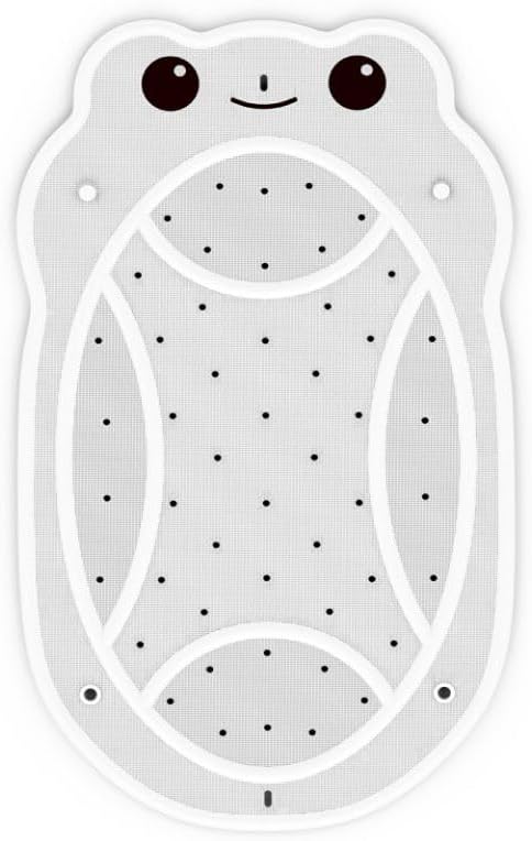 Bathtub Mat Non Slip Kids, Toddler Bath Mat, 30 * 18 Inch Shower Mats for Inside Shower, Rubber Tub Mat no Chemical Smell, Suction Cups for Secure Grip, Fun Patterns, Easy to Clean, Beige