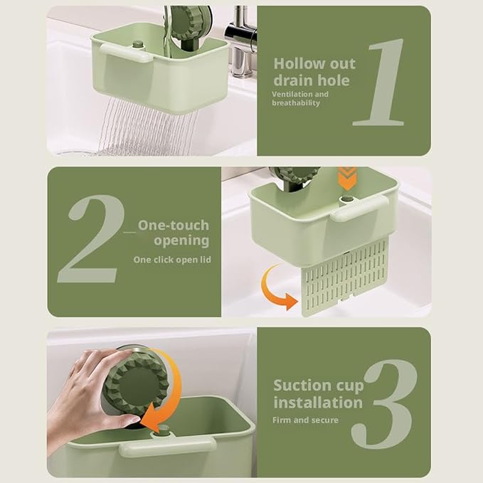 2Pcs Kitchen Sink Strainer Drainer Basket - Image 8
