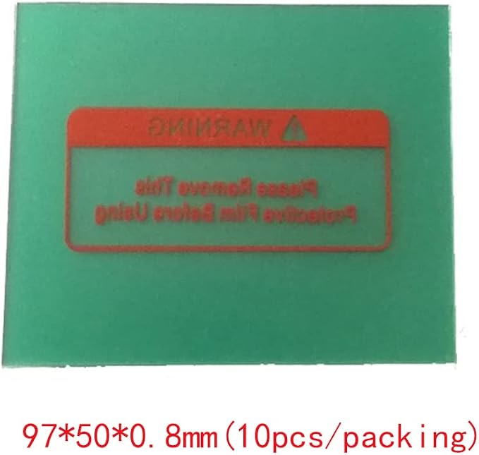 Welding Helmet Cover Lens Outside Protective Lens Filter Covers 97mmx50mmx0.8mm - Image 2