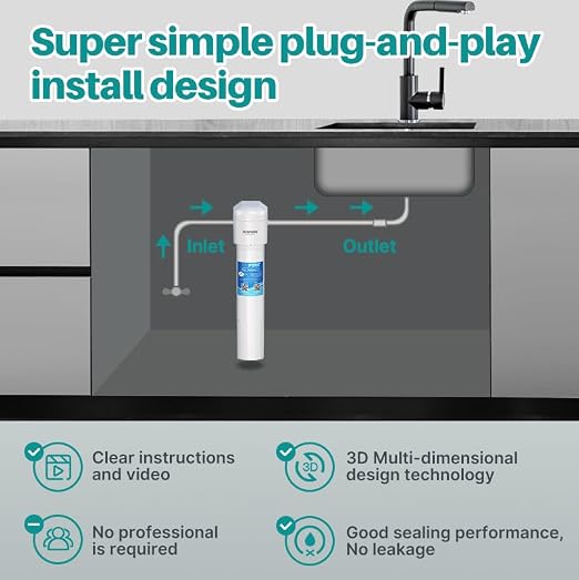 ICEPURE WFS5300A-20 5 Years or 40K Gallons Under Sink Water Filtration System - Image 7