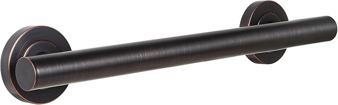 Lava Odoro Shower Grab Bar, Modern Stainless Steel Handicap Grab Bar for Bathtubs and Showers, Shower Safety Bar for Seniors Disabled, ADA-Compliant (Oil Rubbed Bronze, 24 Inch)