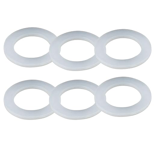 6PCS Bathroom Sink Filter Sealing Ring, Bathroom Drain Pipe Flat Silicone Gasket by Unknown
