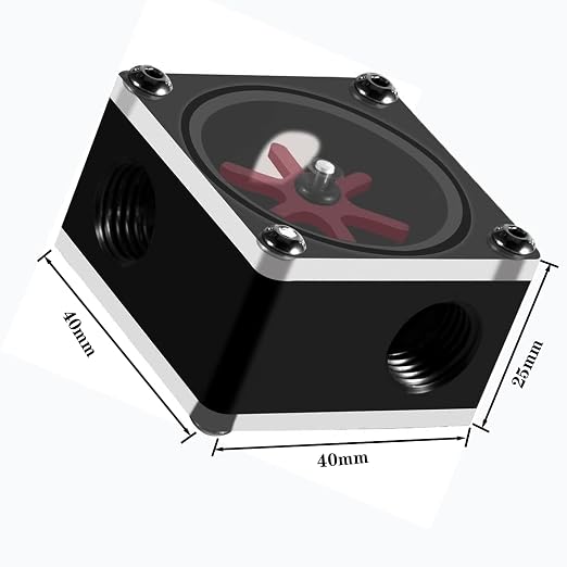 Flow Meter Indicator for PC Acetal Water Cooling Monitoring G1/4 Thread Square - Image 2