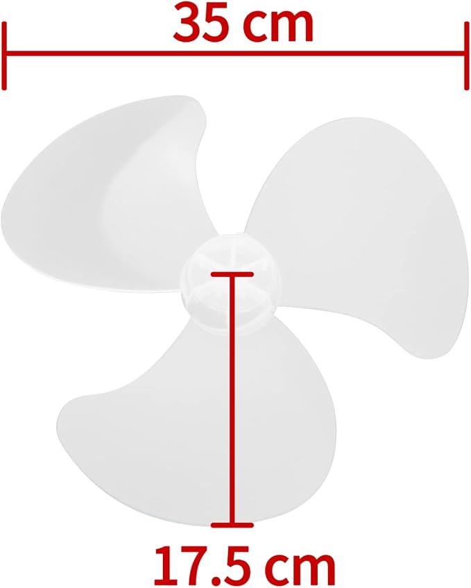 dPois Plastic Fan Blade Leaves Universal Household Standing Pedestal Fan Table - Image 2