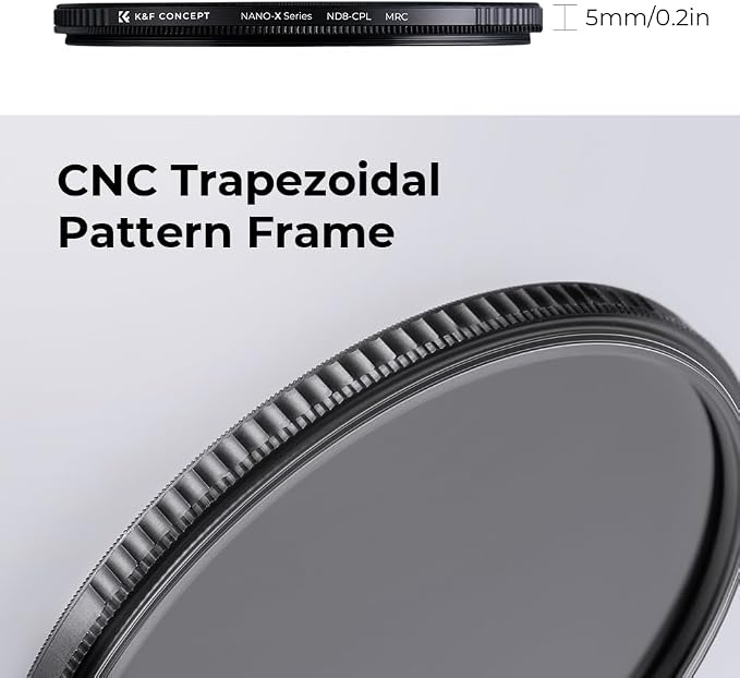 K&F CONCEPT 77mm ND8 Lens Filter and CPL Circular Polarizing Filter 2 in 1 - Image 8