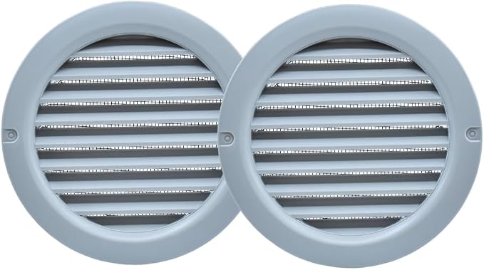 VENTS-US - 6" Round Plastic Vent Cover in Light Grey - Compatible with a 6 Inch - Image 6