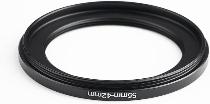 55mm to 42mm Step-Down Ring Filter Adapter, Metal Ring Step-Down Rings Adapter - Image 3
