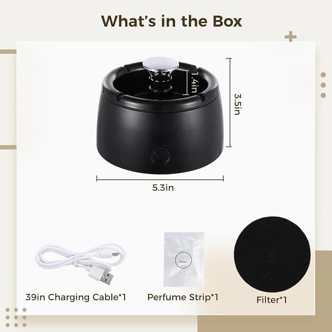 Ashtray Smokeless, Purifier Air Ion Negative - Image 7