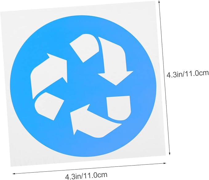 NUOBESTY 12pcs Adhesive Waste Sorting Stickers - Image 9