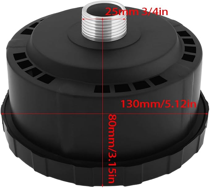 eMagTech 2PCS Air Compressor Silencer 3/4 Inch 25mm Compatible - Image 4