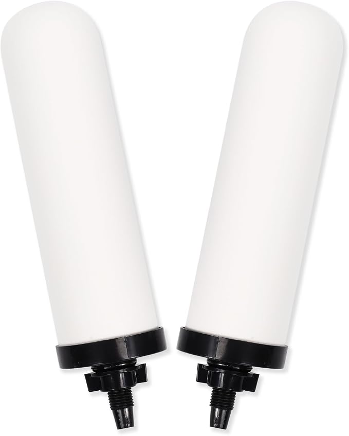2 Pack 7'' ceramic water filter Candle, 7 inch water filter replacement filters by YKMGON