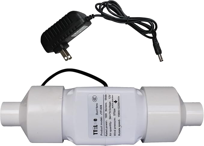 18W 12V Duct Extractor Fan 2” 50mm by TTiiLoe
