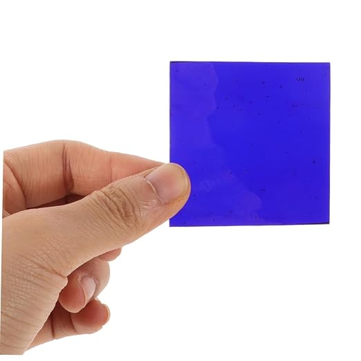 Zerodeko Cobalt Glass Sheet Experiment Device Chemistry Filter Glass Plate - Image 4