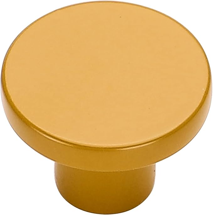 Ravinte 5 Pack Cabinet Knobs Earthy Yellow Kitchen Cabinet Knobs Round Dresser Drawer Pulls Closet Door Pulls 1-1/5 Inch
