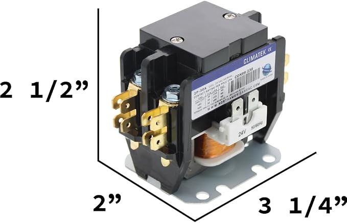 Replacement for Goodman Double Pole / 2 Pole 30 Amp Condenser Contactor - Image 4