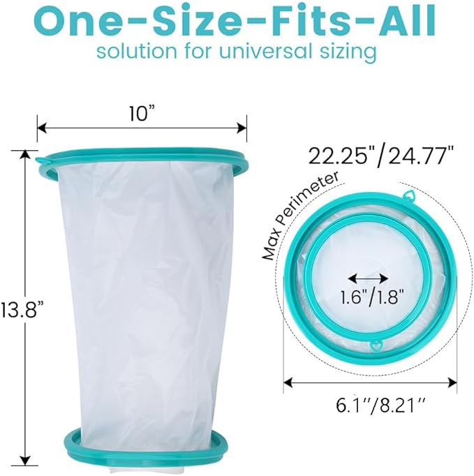 Cast Covers for Shower Leg, Waterproof Cast Cover for Showering, Knee Surgery Recovery Equipment, Waterproof Knee Brace, Knee (Diameter - 7.9")