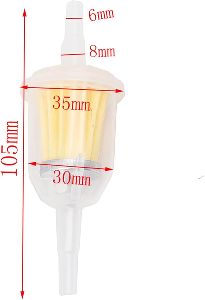 Gas Inline Fuel Filters 1/4 Inch x 5/16 Inch Replacement - Image 6