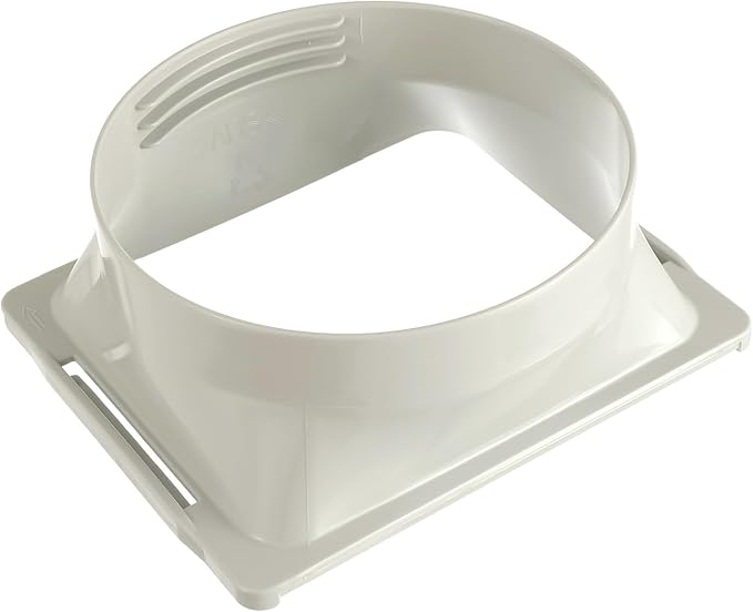 Portable Air Conditioner Square Exhaust Hose Coupler 5.9 Inch Square to Round by HUAREW
