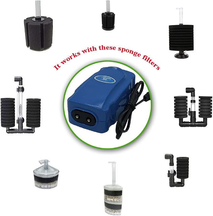 Aquarium Bio Sponge Filter 2 PCS - Image 5