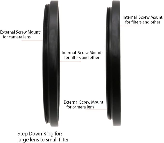 95 to 77mm Metal Step Rings, 95mm to 77mm Step Down Ring Filter Ring Adapter - Image 5