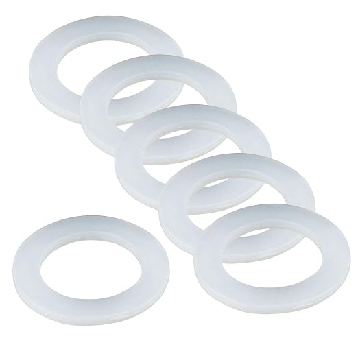 6PCS Kitchen Sink Filter Sealing Ring, Flat Silicone Gasket by Unknown