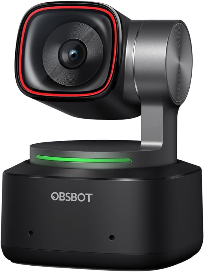 OBSBOT Tiny 2 Webcam 4K Voice Control PTZ, AI Tracking Multi-Mode & Auto Focus by OBSBOT